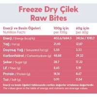 Freeze Dry Çilek Kaplı Glutensiz Vegan Yerfıstıklı Hurma Topları Raw Bites 100gr